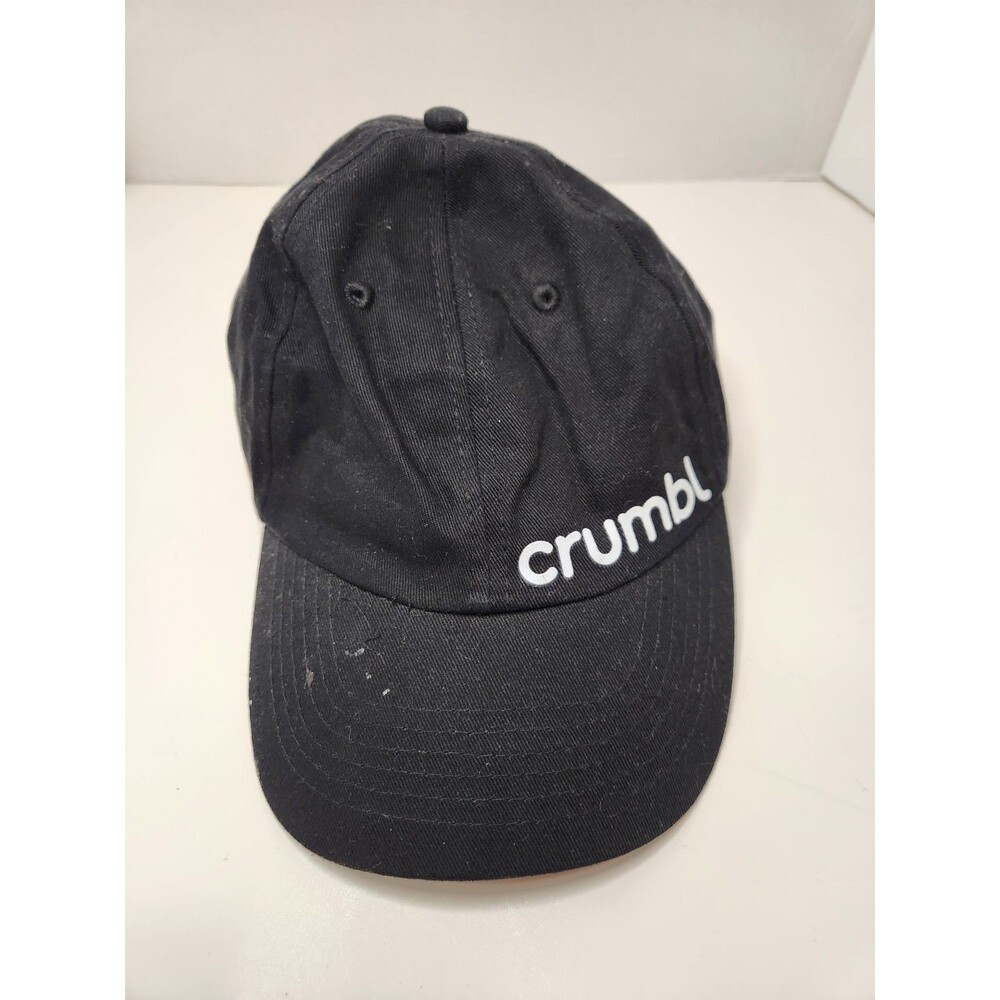 Crumbl‎ Cookie Hat Cap Strap Back Black Logo